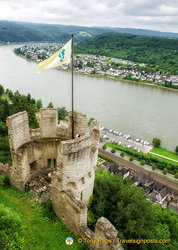 Magnificent Rhine River view from Marksburg